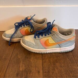 Nike Kids Sneakers - Blue and Orange Gradient